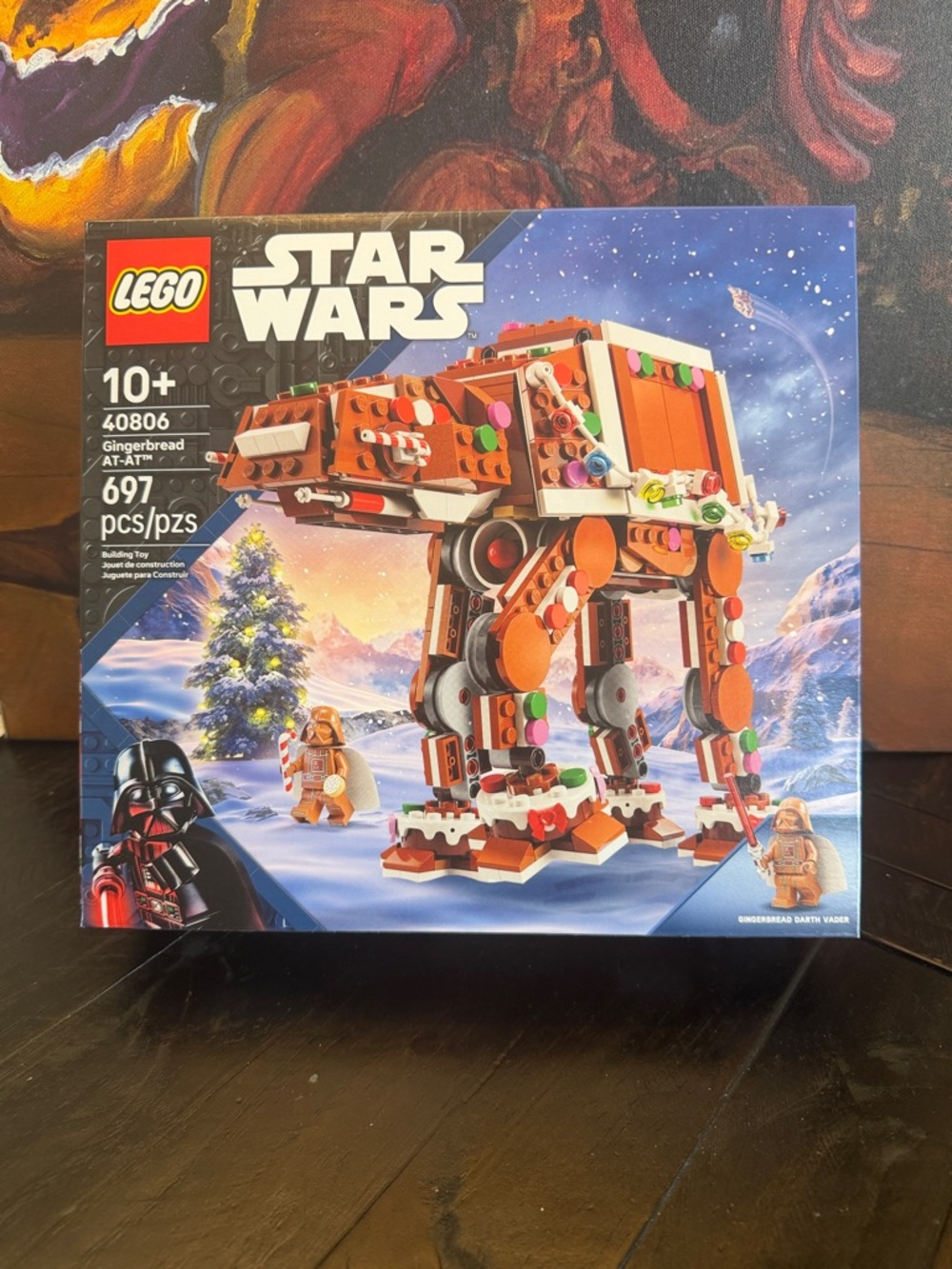 Lego Star Wars Gingerbread AT-AT - w/ Ginger Bread Darth Vader- Brand NEW